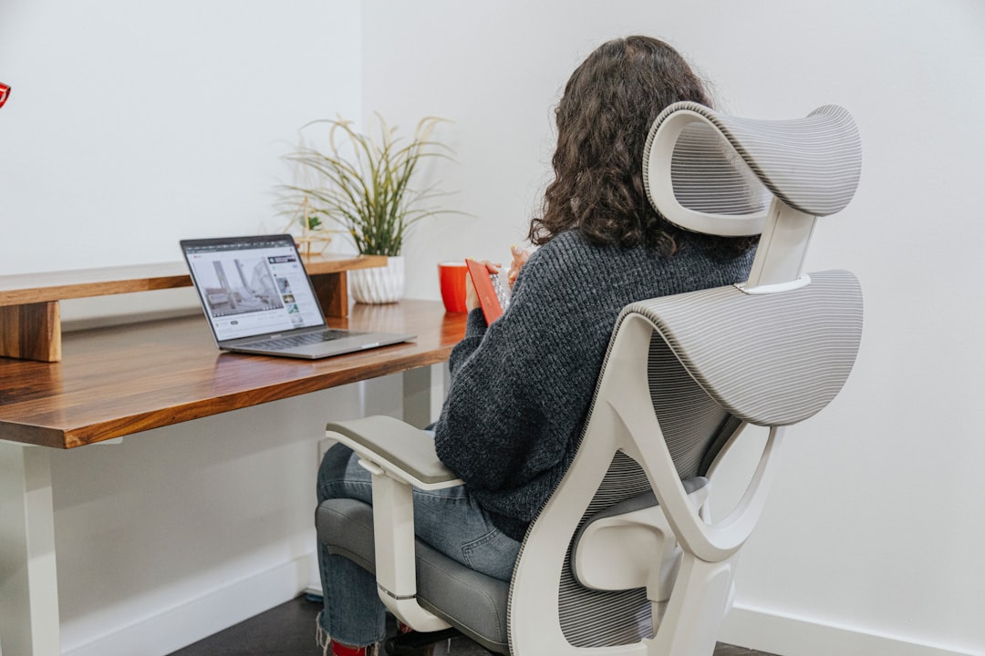 Ergonomic home office standing desk setup for productivity