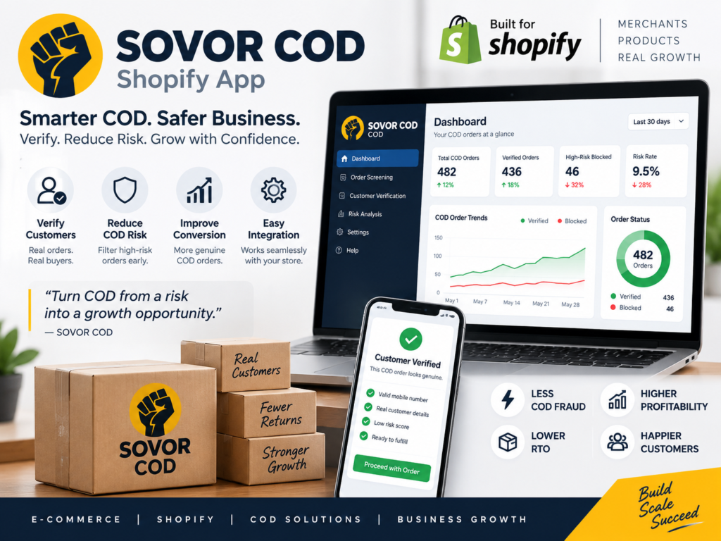 Sovor Cod RTO Guard is a live app in the shopify app store. It has been created by Arvind.