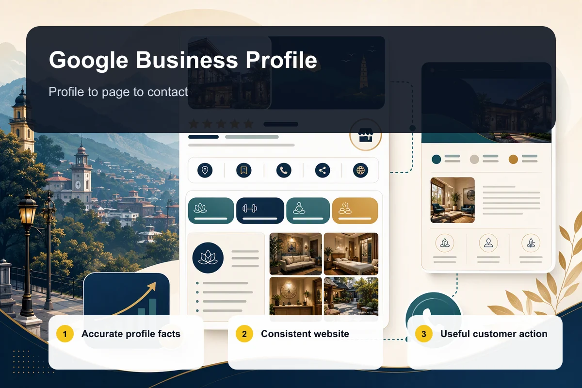 How to optimize Google Business Profile in Dehradun with profile, website, trust, and contact alignment